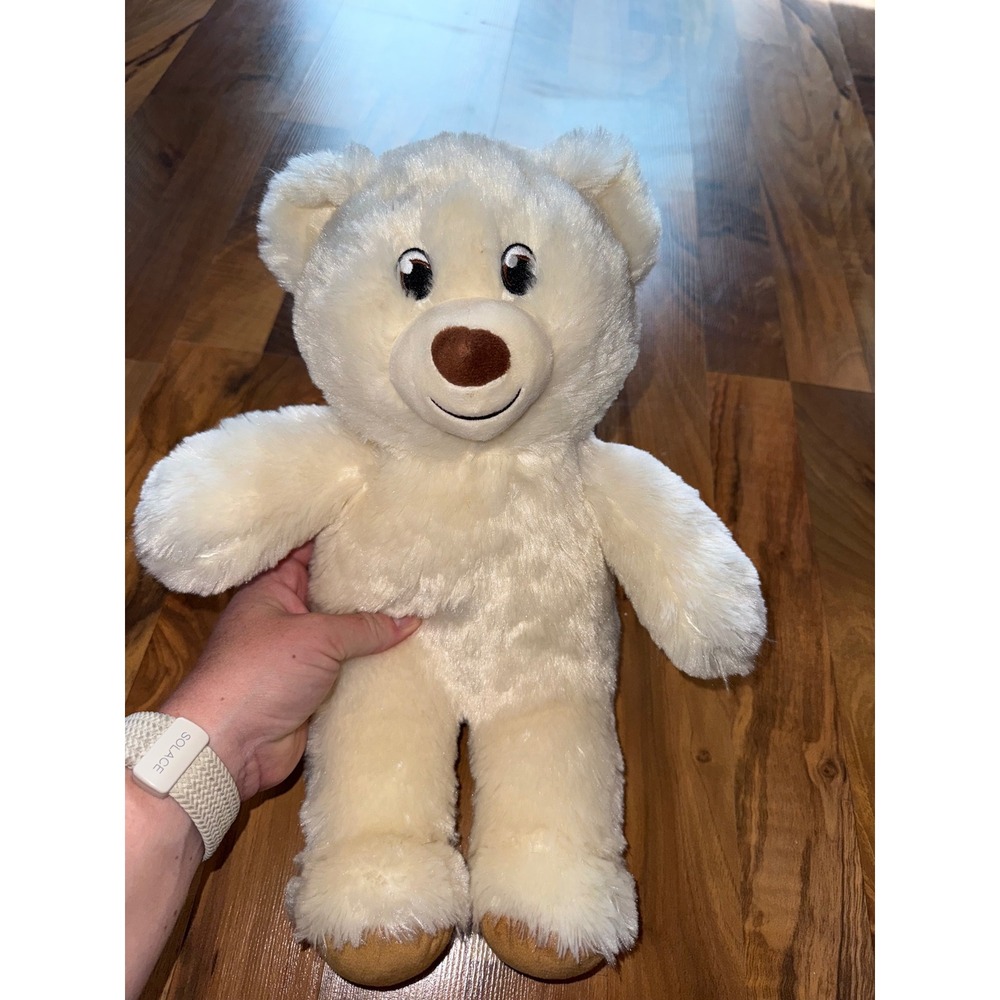 Build-A-Bear Plush Teddy Bear Kids‎ 15in Cream Excellent Soft Stuffed Animal